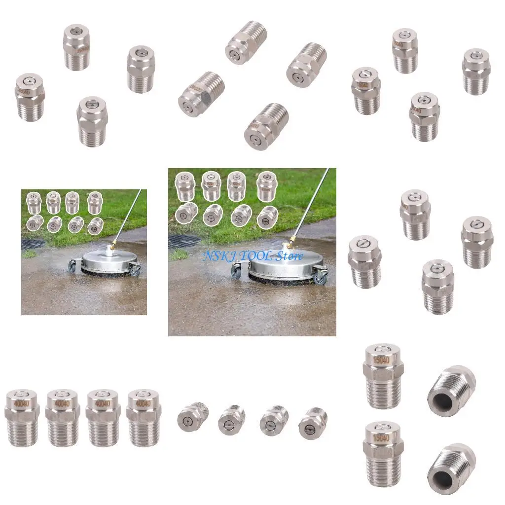 L8RC Pack of 4 Corrosion Resistant Sprayed Tips Head For Various Cleaning Machines