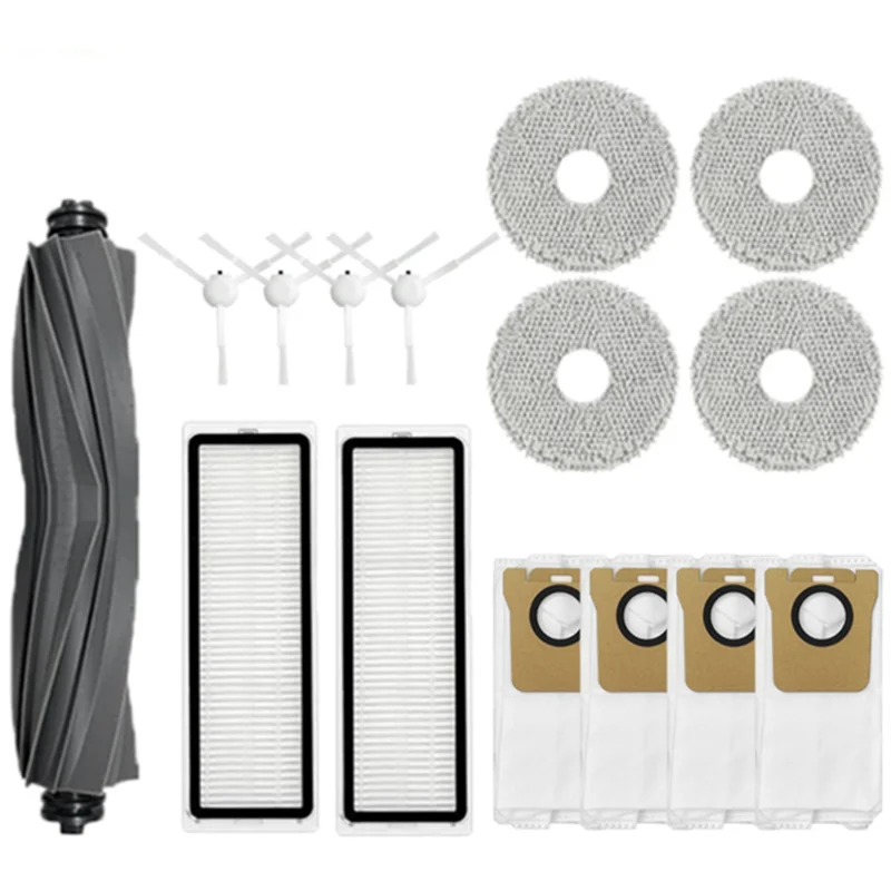 

A76K 1Set Replacement Accessories For Dreame X20 Pro PLUS Main Brush Side Brush HEPA Filter Mop Cloths Rag Vacuum
