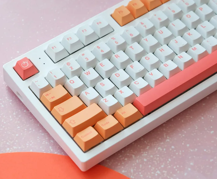 148 Keys GMK Peaches N Cream Keycaps Cherry Profile PBT Dye