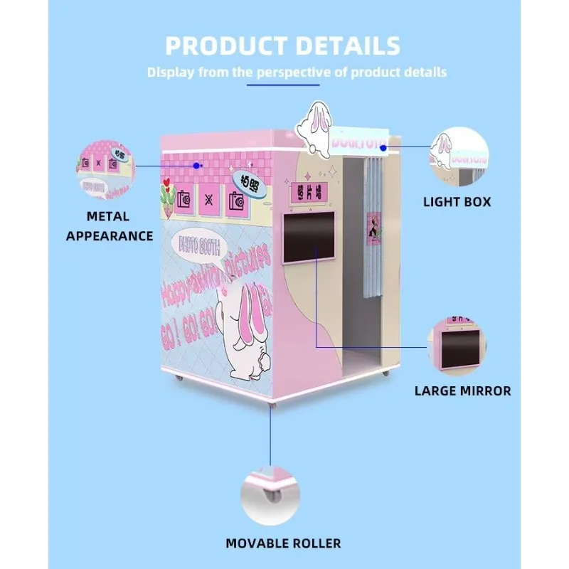 مجموعة كشك طباعة الصور وسريعة ومريحة وكشك الصور