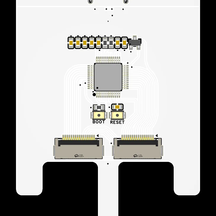 Przewodowa płytka hotswap kompatybilna z zestawem klawiatury Neo Ergo z obsługą VIA