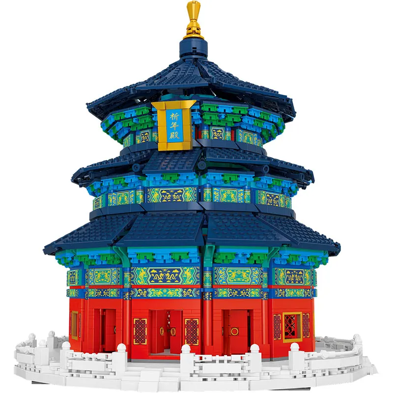 4217Pcs Creative Temple of Heaven Building Blocks Kit MOC Modular Palace Model Building Sets Gifts for Adults Kids Boys Toys