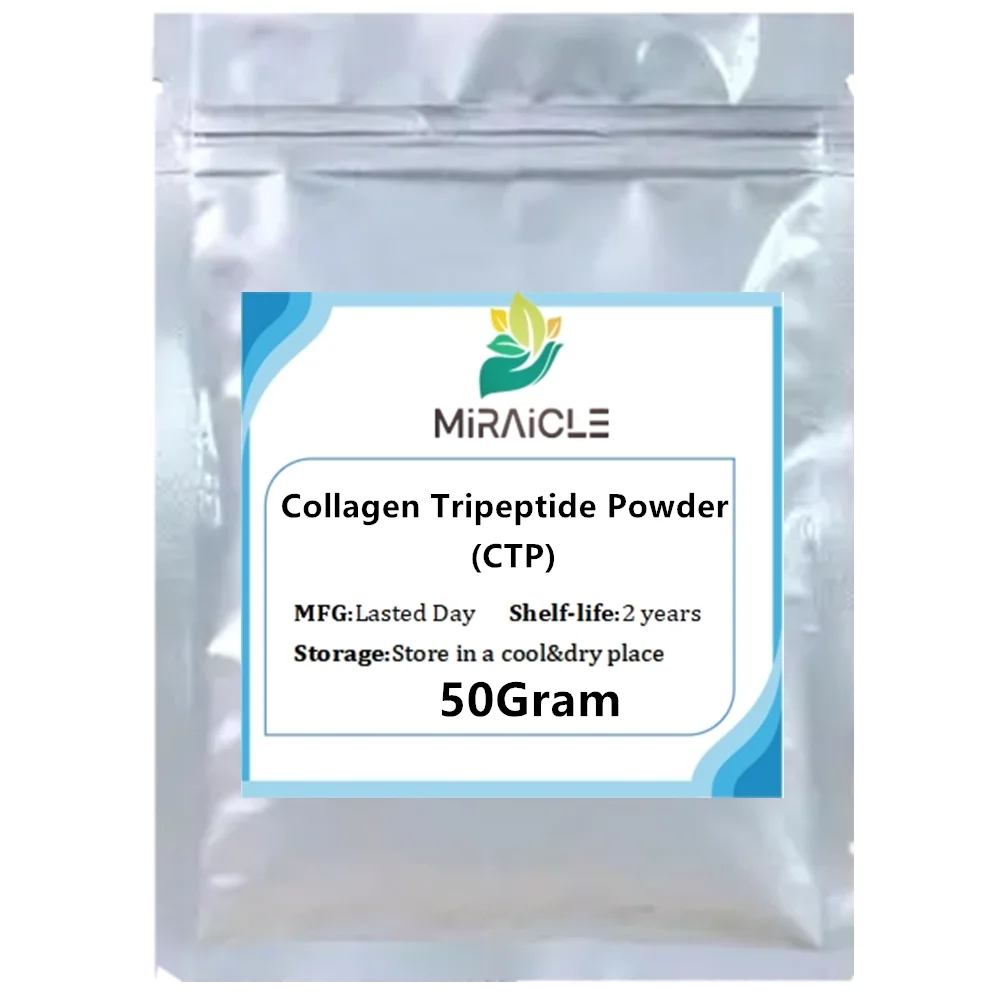 

50-1000g,Free Shipping,Collagen Tripeptide Powde(CTP)