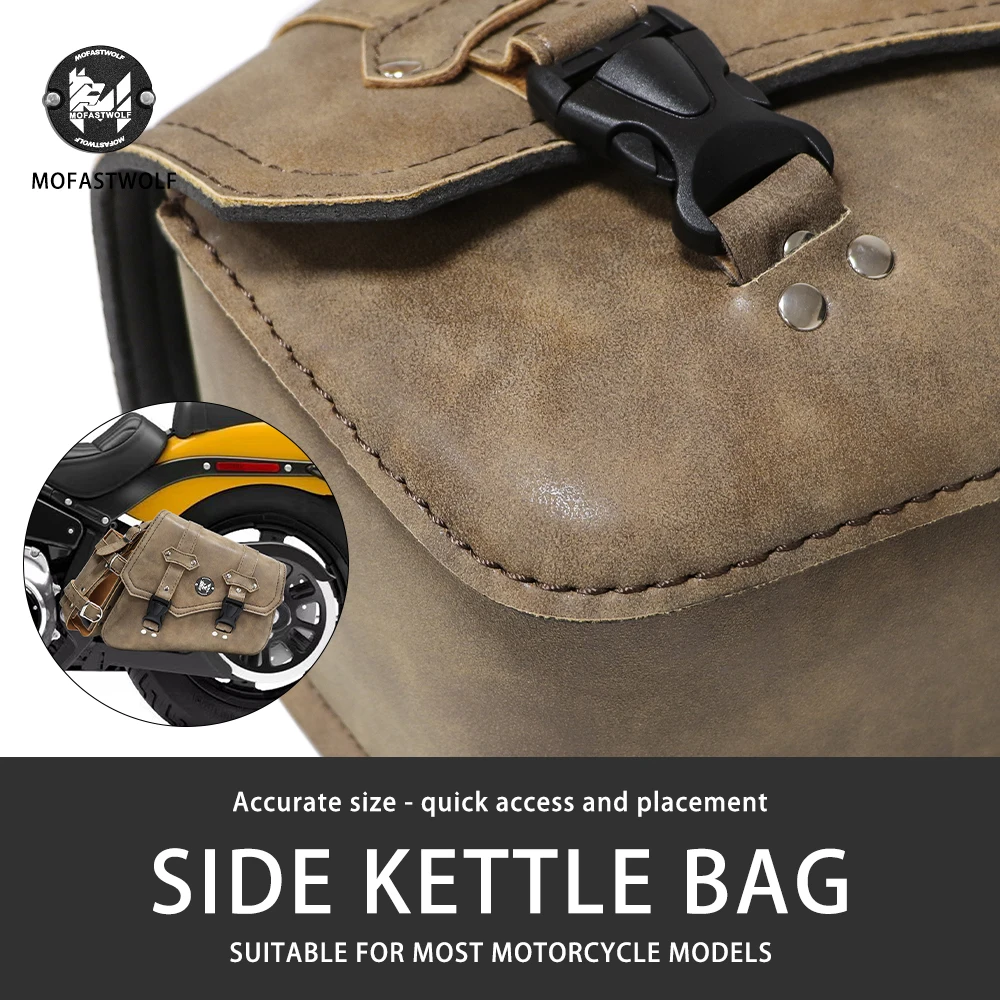 Retro side bag waterproof long-distance motorcycle side bag large capacity for Triumph for Harley cruise saddle bag