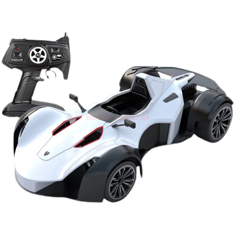 Nowy Zdalnie Sterowany Samochód Wyścigowy z Spryskiwaczem, Metalowy, Szybki, Symulacja Samochodu Wyścigowego, Ładowanie, 4WD, Zdalnie Sterowany Samochód, Zabawki dla Dzieci