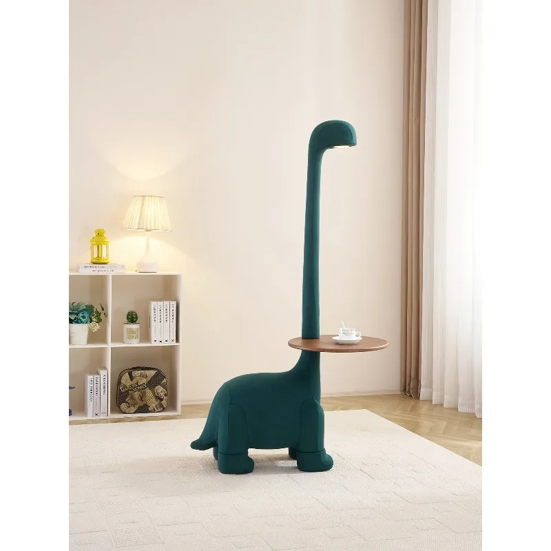 Long-necked dragon edge few creative dinosaur sofa coffee table living room home chair with lamp corner shelf