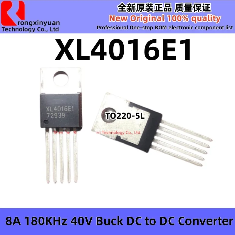 5-10 unidades XL4016E1 XL4016 TO220-5L 8A 180 KHz 40 V Buck DC para DC Conversor Original Novo 100% qualidade