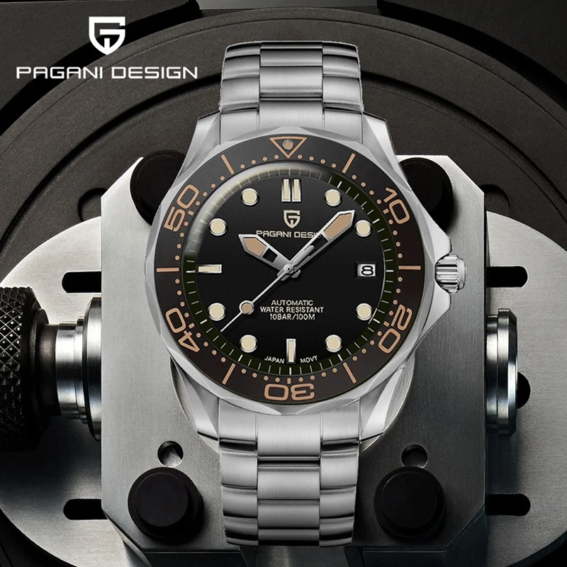 PAGANI DESIGN Men's Watches Luxury Automatic Watch For Men 2025 New 100M Waterproof Mechanical Wrist watch Men Sapphire crystal