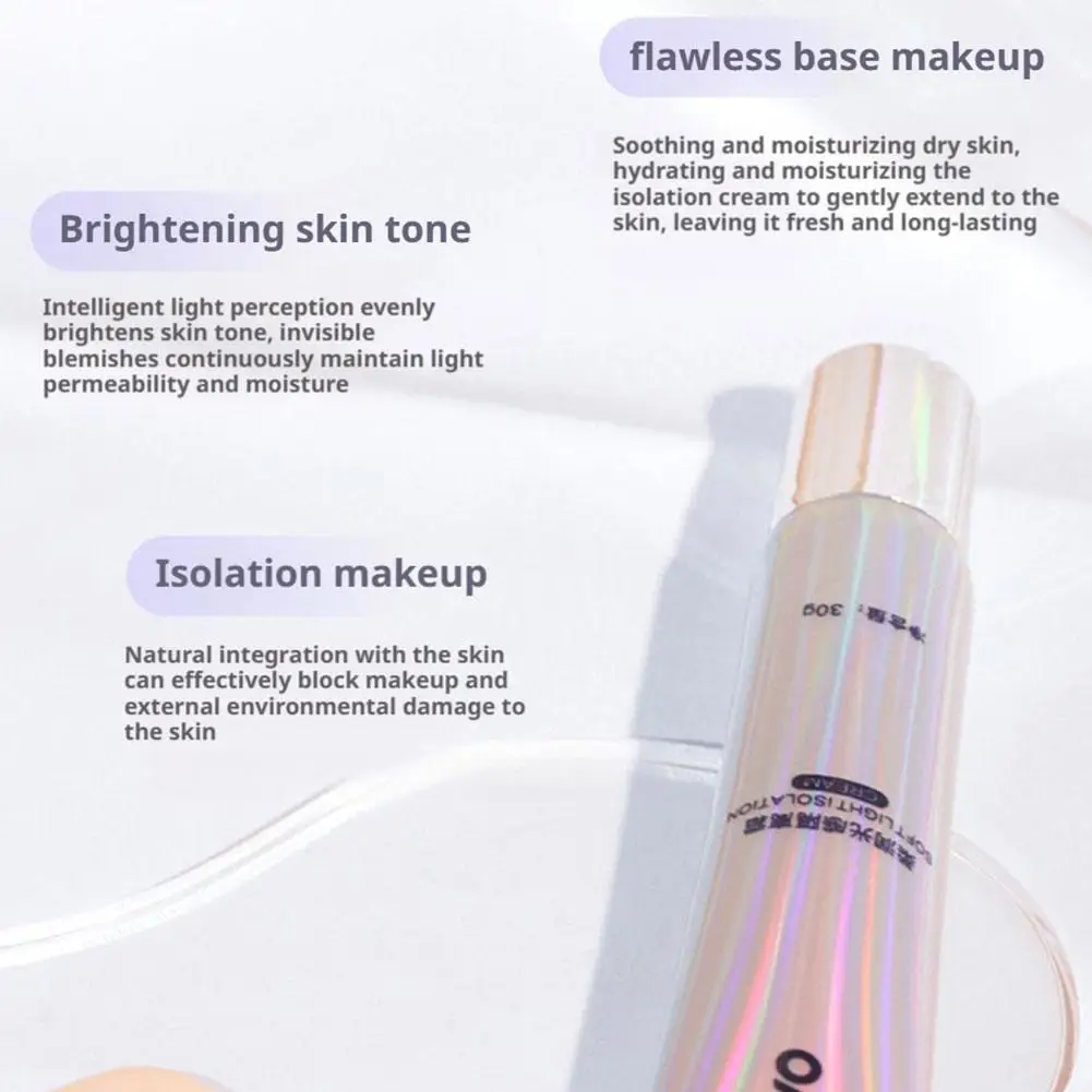 Primer de maquiagem invisível, controle de óleo de longa duração, base facial para desbotamento de poros, brilho do tom da pele, hidratante, creme pré-maquiagem