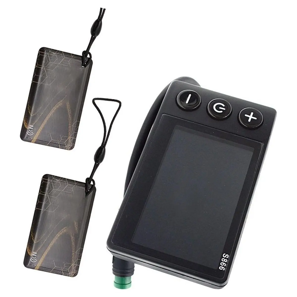 B72ABG 5 Pin S866 Electric Bike Color LCD Display Screen with NFC Smart Waterproof Connector Speedometer Gauge for E-Bike