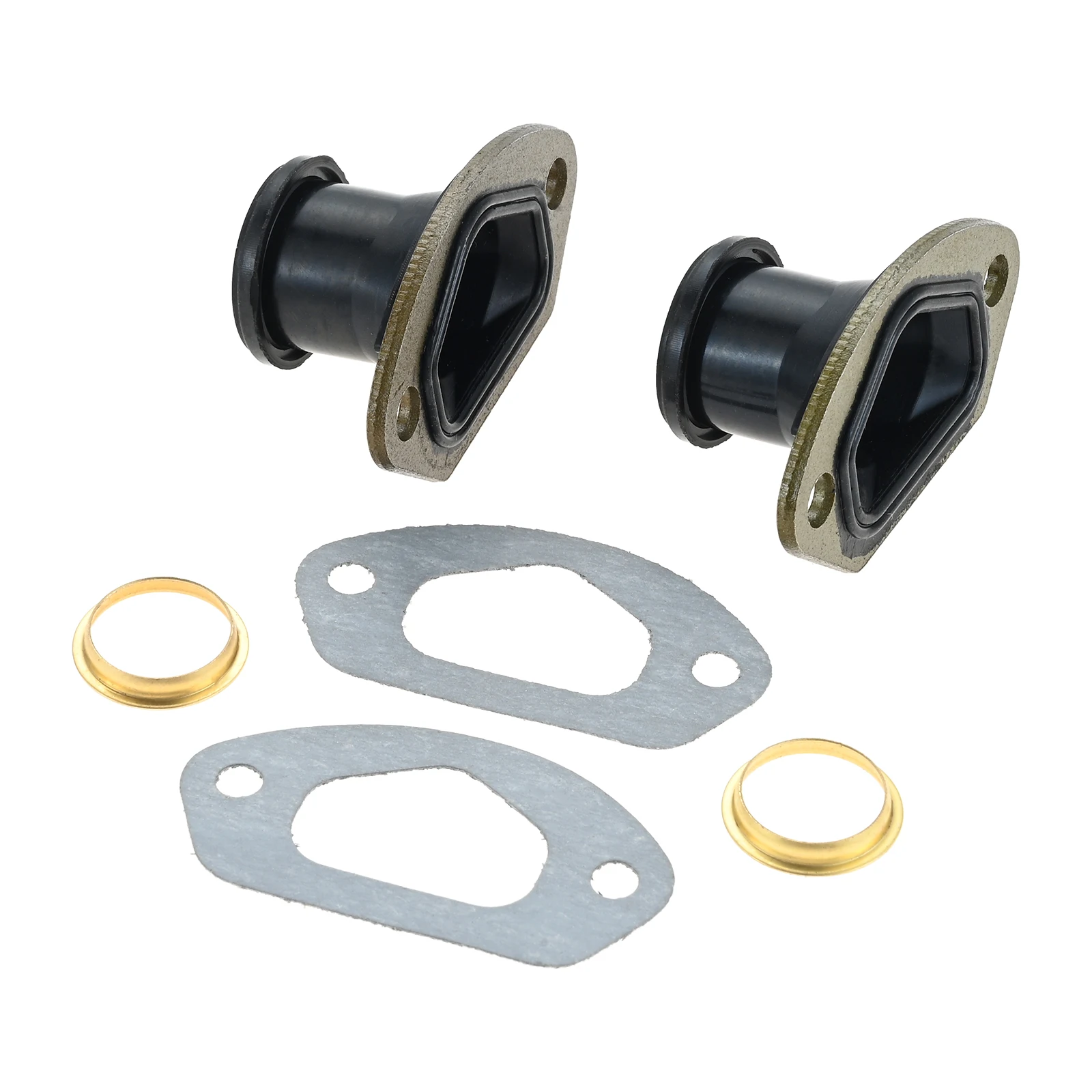 DRELD 2 Sets Chainsaw Parts Exhaust Intake Manifold With Ring & Gasket For 45CC/4500 52CC/5200 58CC/5800 Chinese Chainsaw Parts
