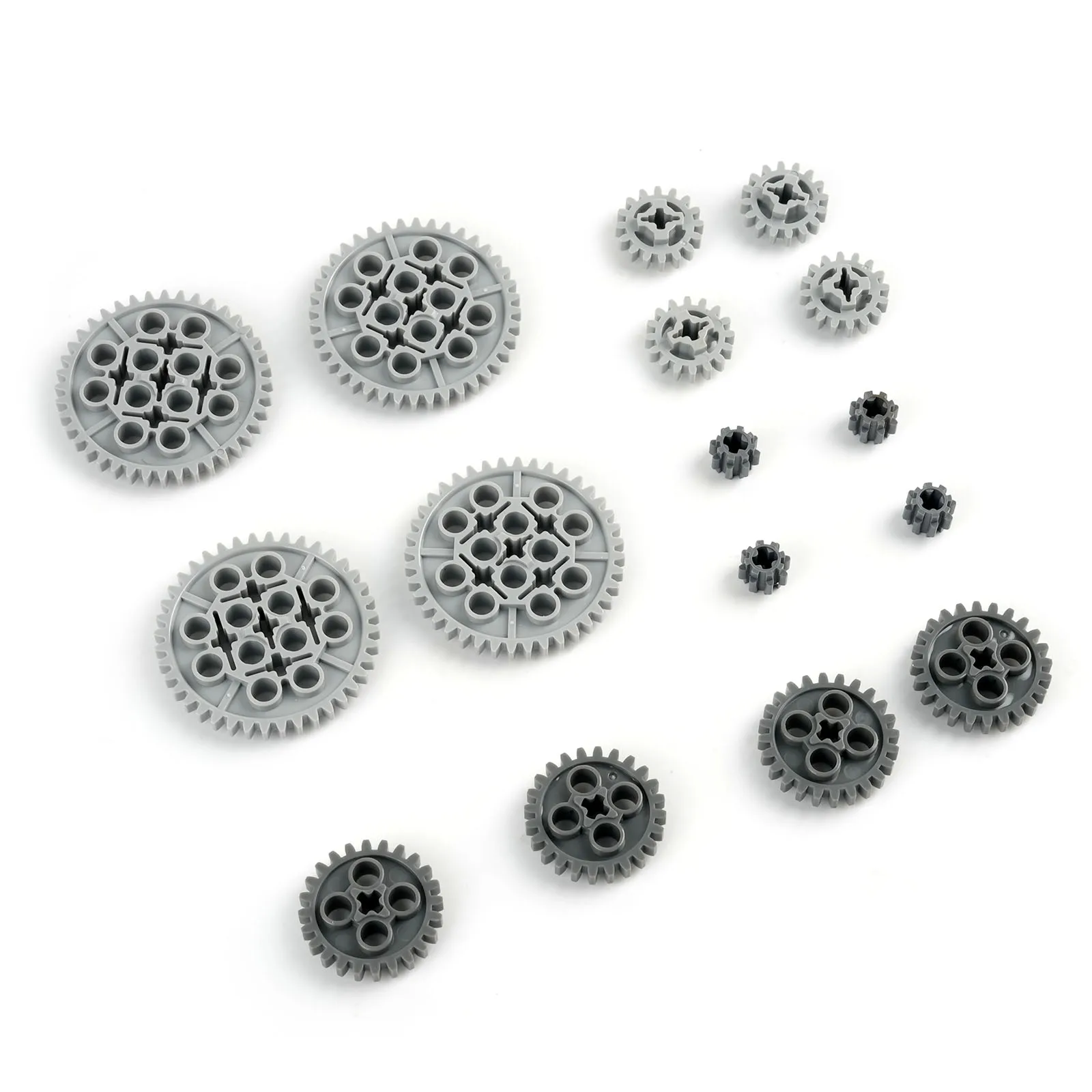 Parti di blocchi di costruzione per ingranaggi a catena piccola MOC Technic compatibile con mattoni ingranaggi differenziali giocattoli puzzle per bambini fai da te