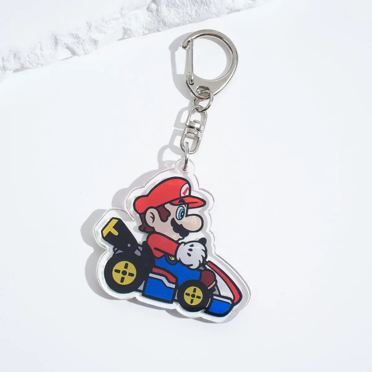 Acrylic Cartoon Anime Pendant Keychains Holder Car Key Chain Key Ring Phone Bag Hanging Jewelry Gifts Accessories Mario