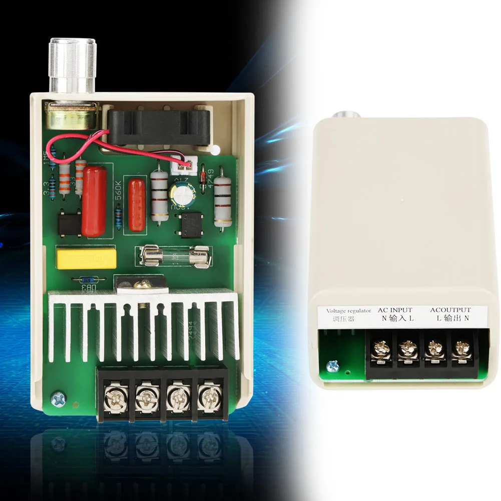 4000W AC Voltage Regulator Controller, Digital Control Electronic Voltage Dimmer High-power SCR Electronic Voltage Regulator