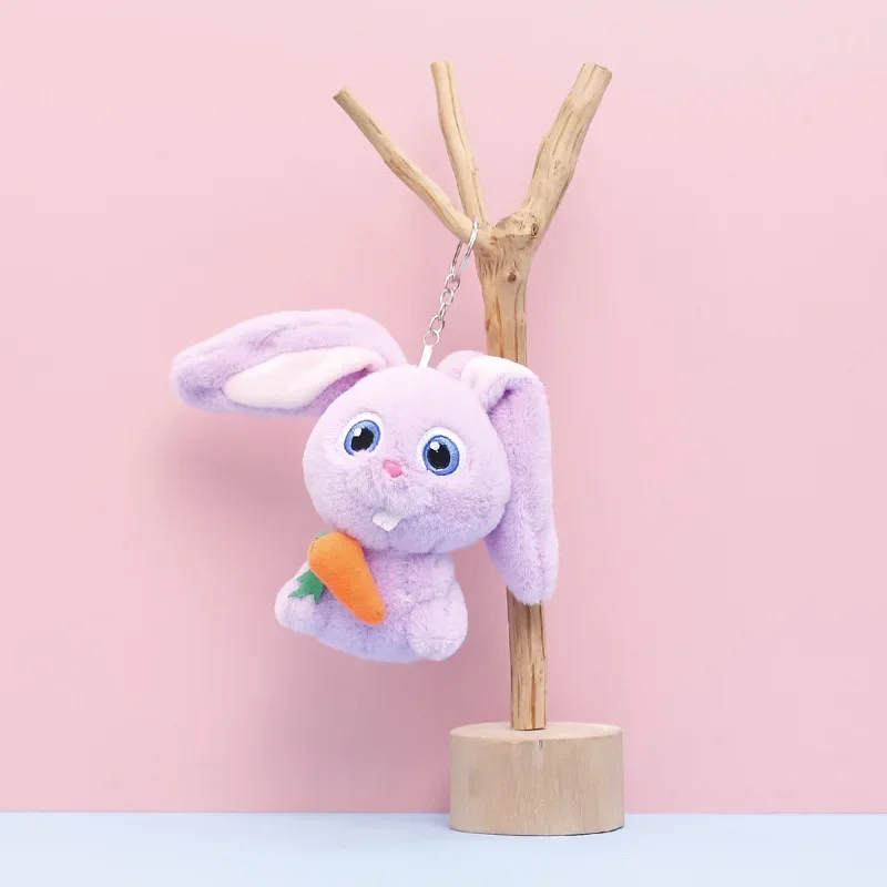 1-20PCS Karotte Hase Plüsch Anhänger Ostern Nette Puppe für Mädchen Kinder Geschenk Tasche Kleine Schlüsselbund Dekoration Ostern geschenk