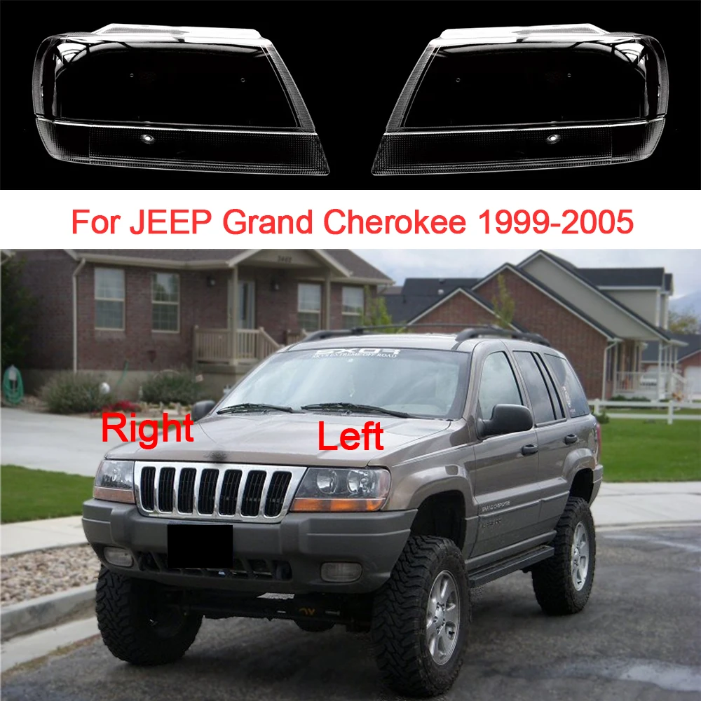 

Автомобильная фара, стекло для JEEP Grand Cherokee 1999 2000 2001 2002 2003 2004, запасная фара Shell, автомобильные товары