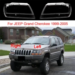 Car Headlight Glass For JEEP Grand Cherokee 1999 2000 2001 2002 2003 2004 2005 Replacement Headlamp Shell Auto Products