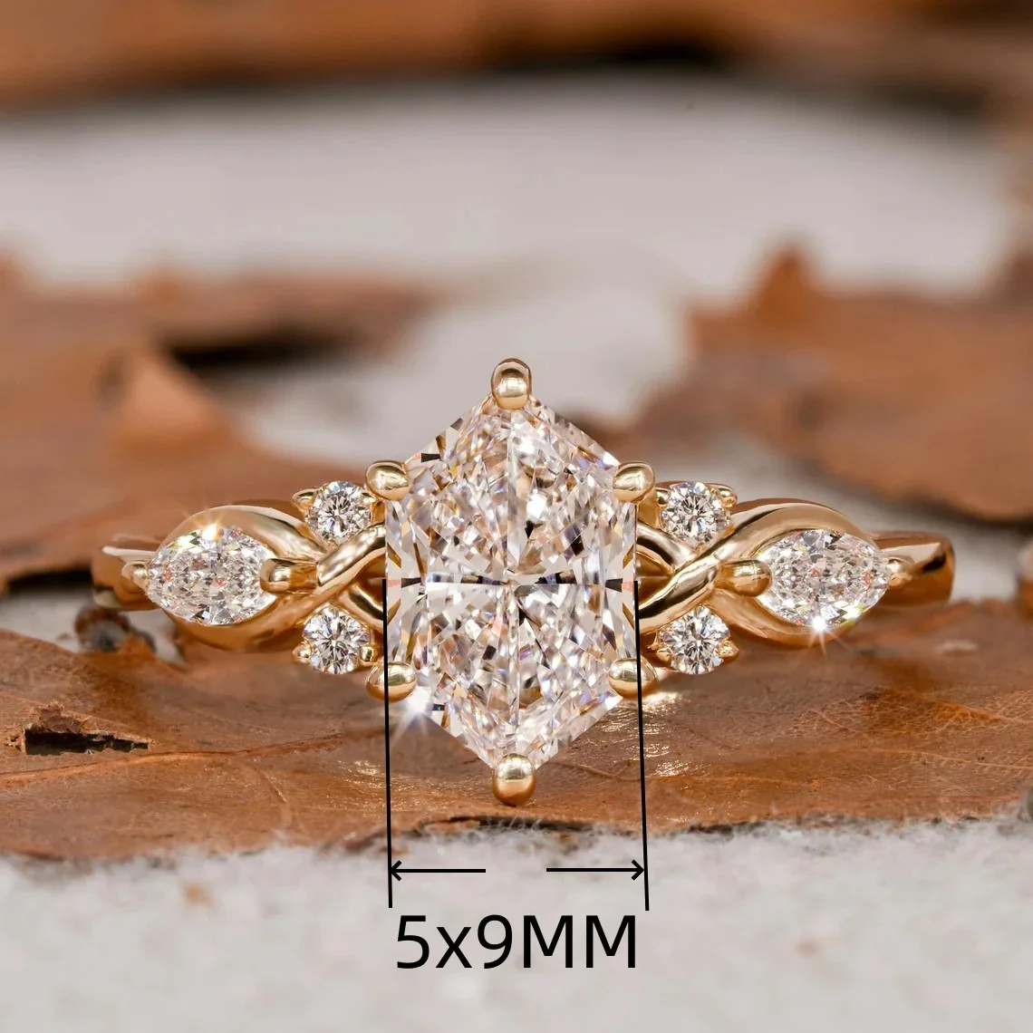 

S925 Silver Plated Sparkling White Zircon Arrow Shaped Zircon Ring For Women Fashion Jewelry Party Birthday Gift