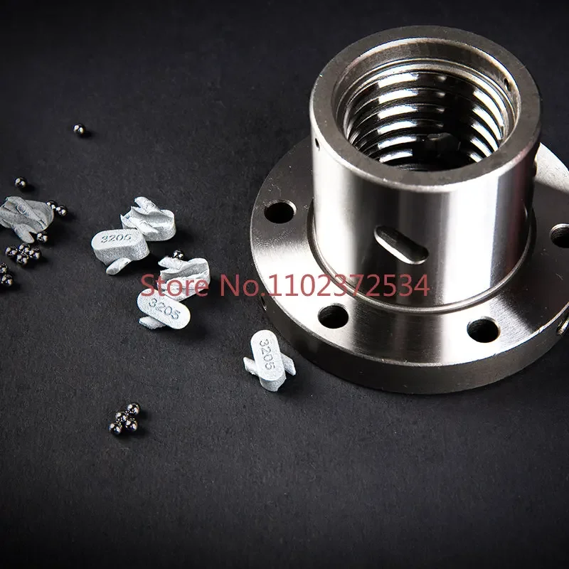 Textile machinery Ball screw round flange nut Non standard screw customized counterbore nut