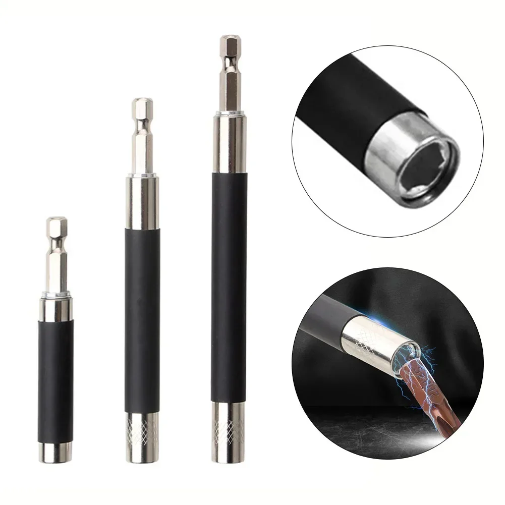 1PC 80/120/140MM Quick Release Magnetic Screwdriver Bit Holder 1/4 Hex Shank Screw Bits Extension Rod Bar For Electric Drill
