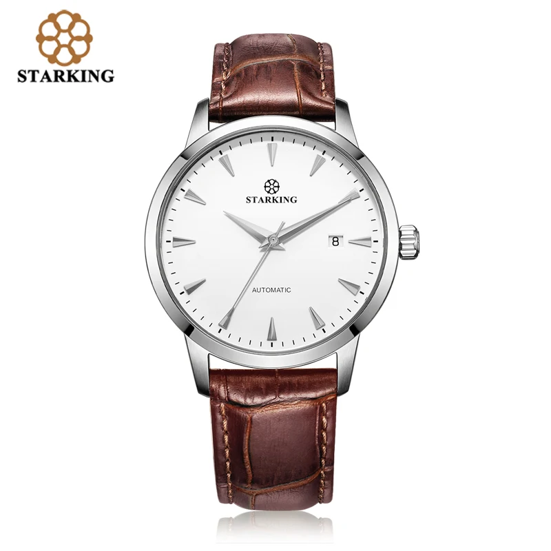 Original Starking Luxury Brand Watch Men Automatic Self-wind Stainless Steel 5atm Waterproof Business Men Wrist Watch Timepieces