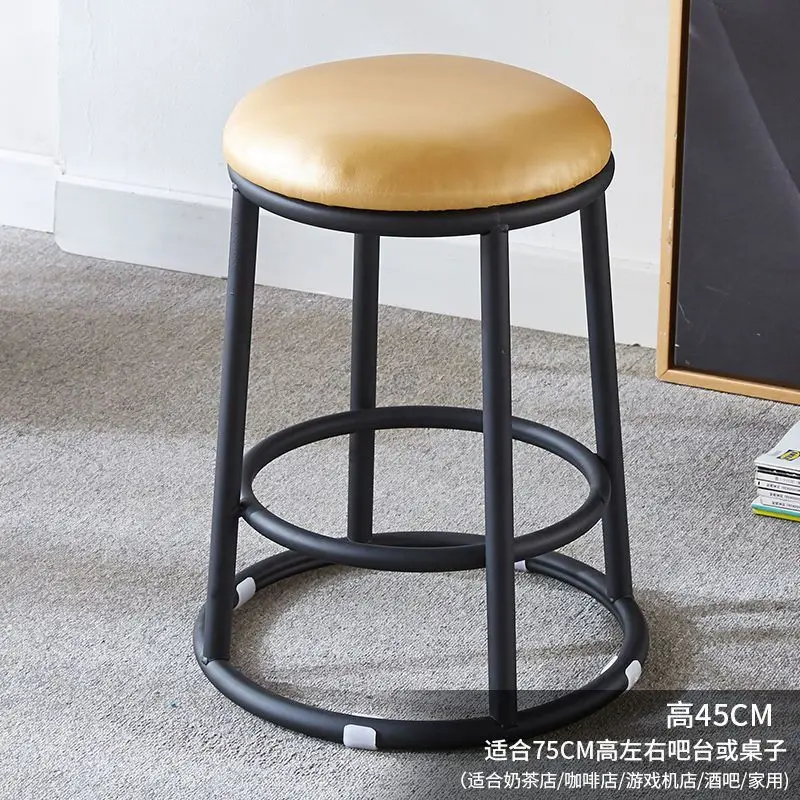 Light luxury bar chairs, coffee shops, high stools, bar stools, barber shop front desk, KTV high stools, beauty salon stools