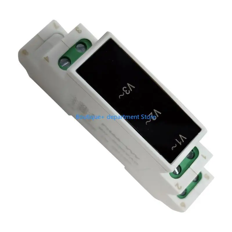 E1PD Three Phase Din Mount AC80V-500V Voltmeter Gauge Digital Display Detector-