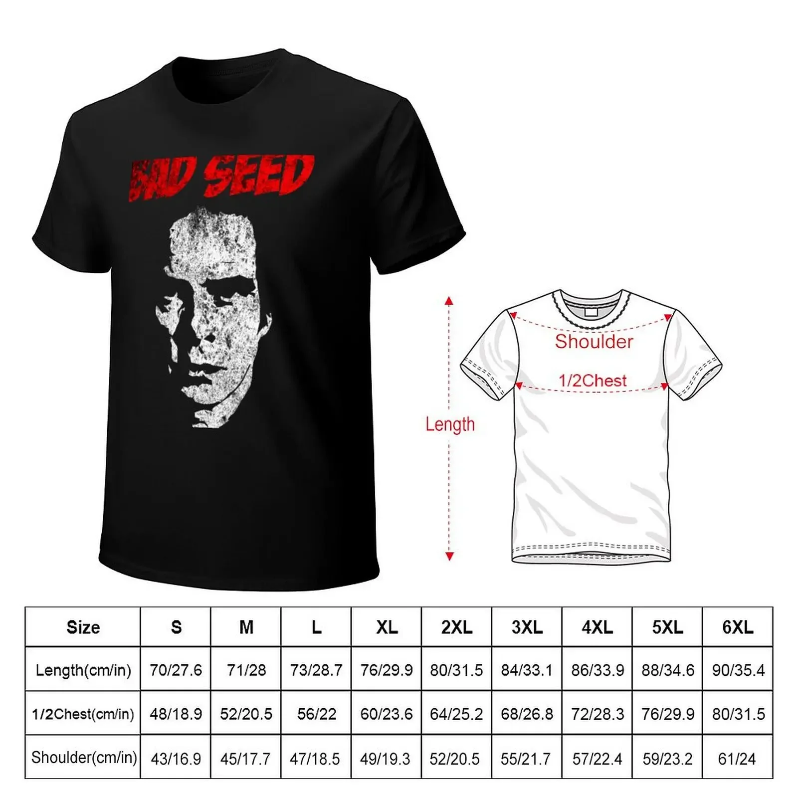 Nick Cave - Bad Seed T-Shirt vintage graphic tee for a boy korean fashion boys animal print mens graphic t-shirts pack