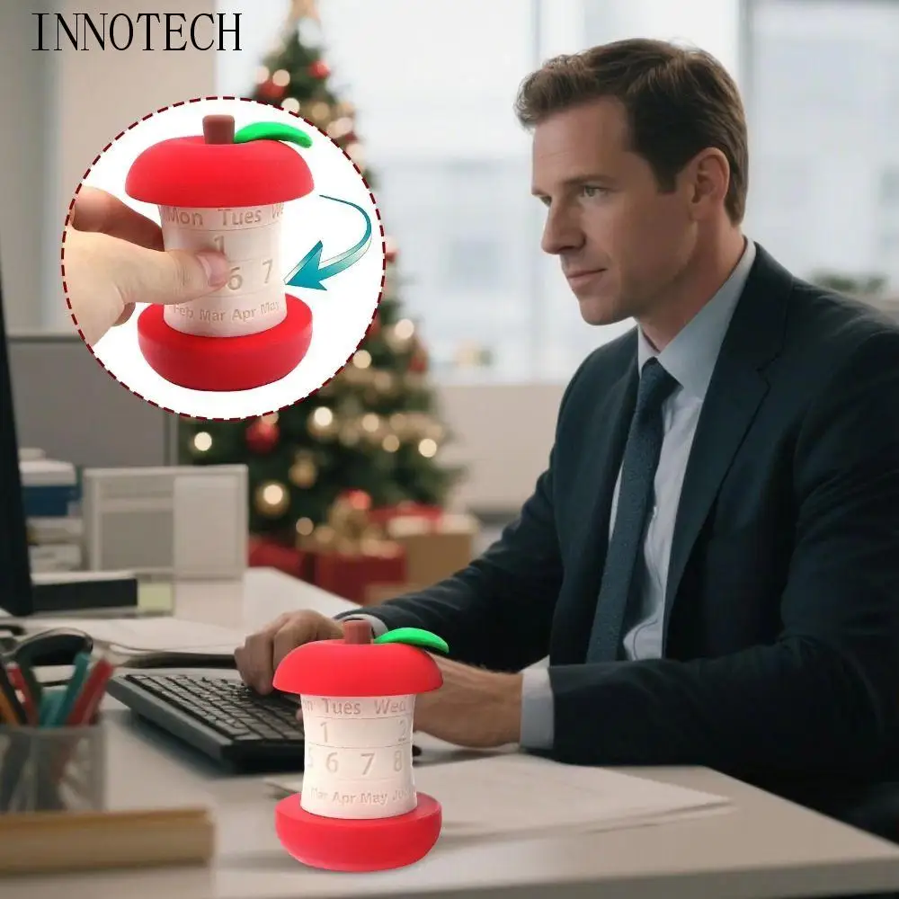 

tating Design 3D Printed Calendar Unique Gift Funny Creative Calendar Modern Decor Rotatable Mechanism Desktop Calendar