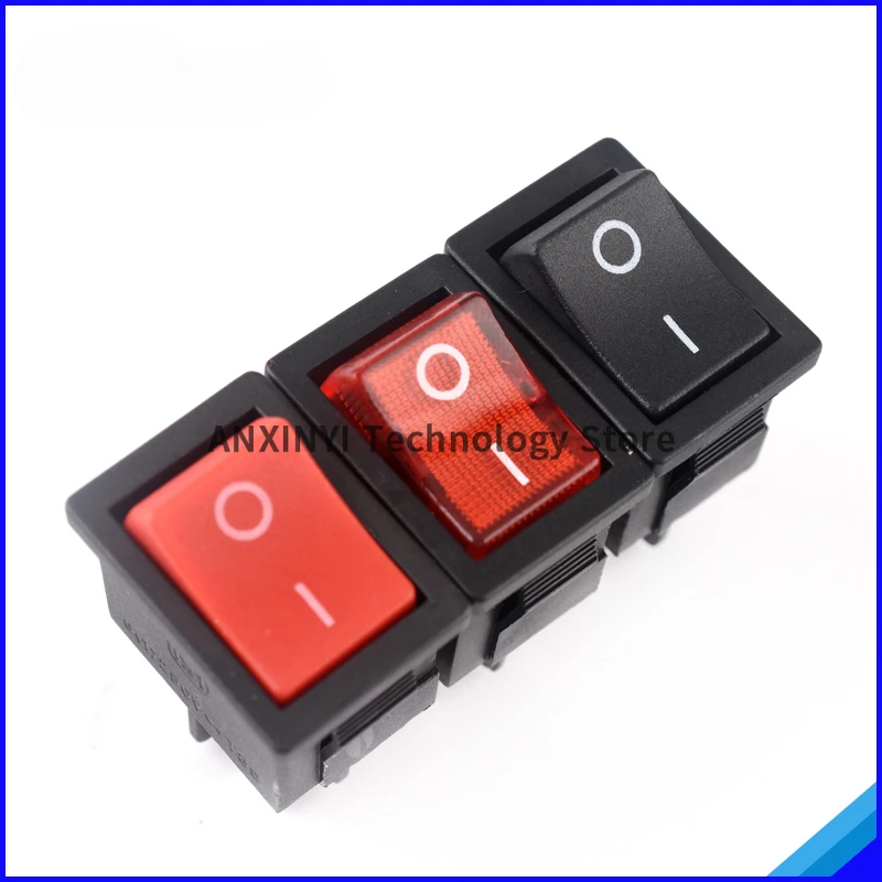 KCD1-104N Boat switch with light 4-pin 2-speed boat type warping power switch Redblack four-pin