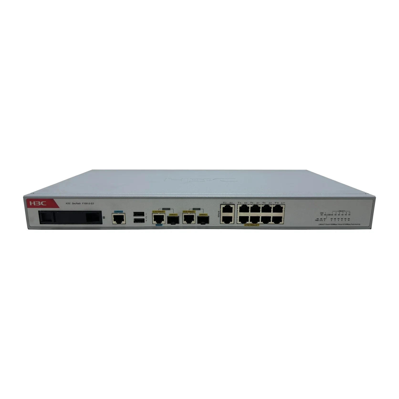 H3C Professional Hardware Firewall F100-S-G3 with Machine 500 Routing Gateways Support SSL VPN