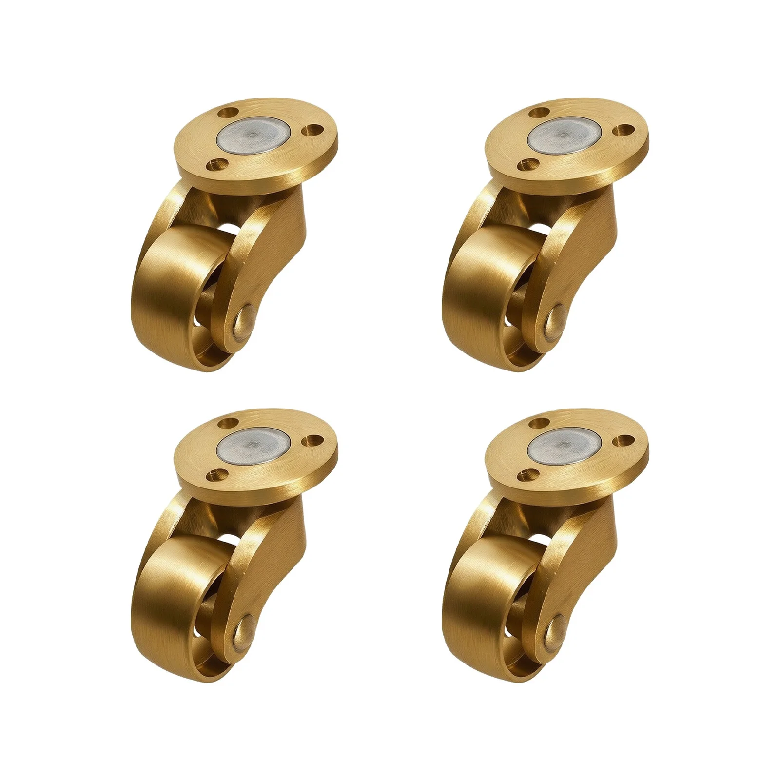 Furniture Casters in Brass for Tables Chairs Sofas Modern Styling Functional Mobility Easy Replacement of Old Wheels