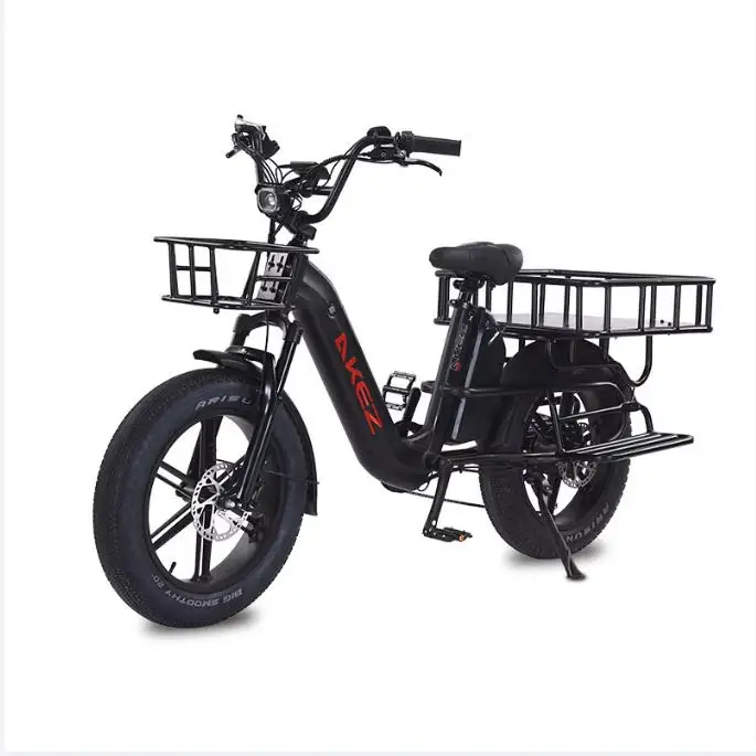 AKEZ G15 electric bicycle 1500W motor 48V 33Ah lithium battery e bike 20inch tire 45km/h road riding electric bike cargo truak