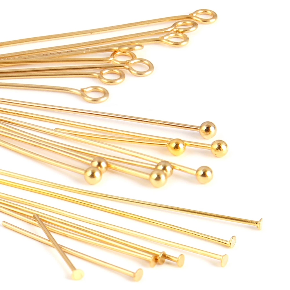 100pcs Stainless Steel Head pins Eye Pins Findings For Diy Jewelry Making Jewelry Accessories Supplies