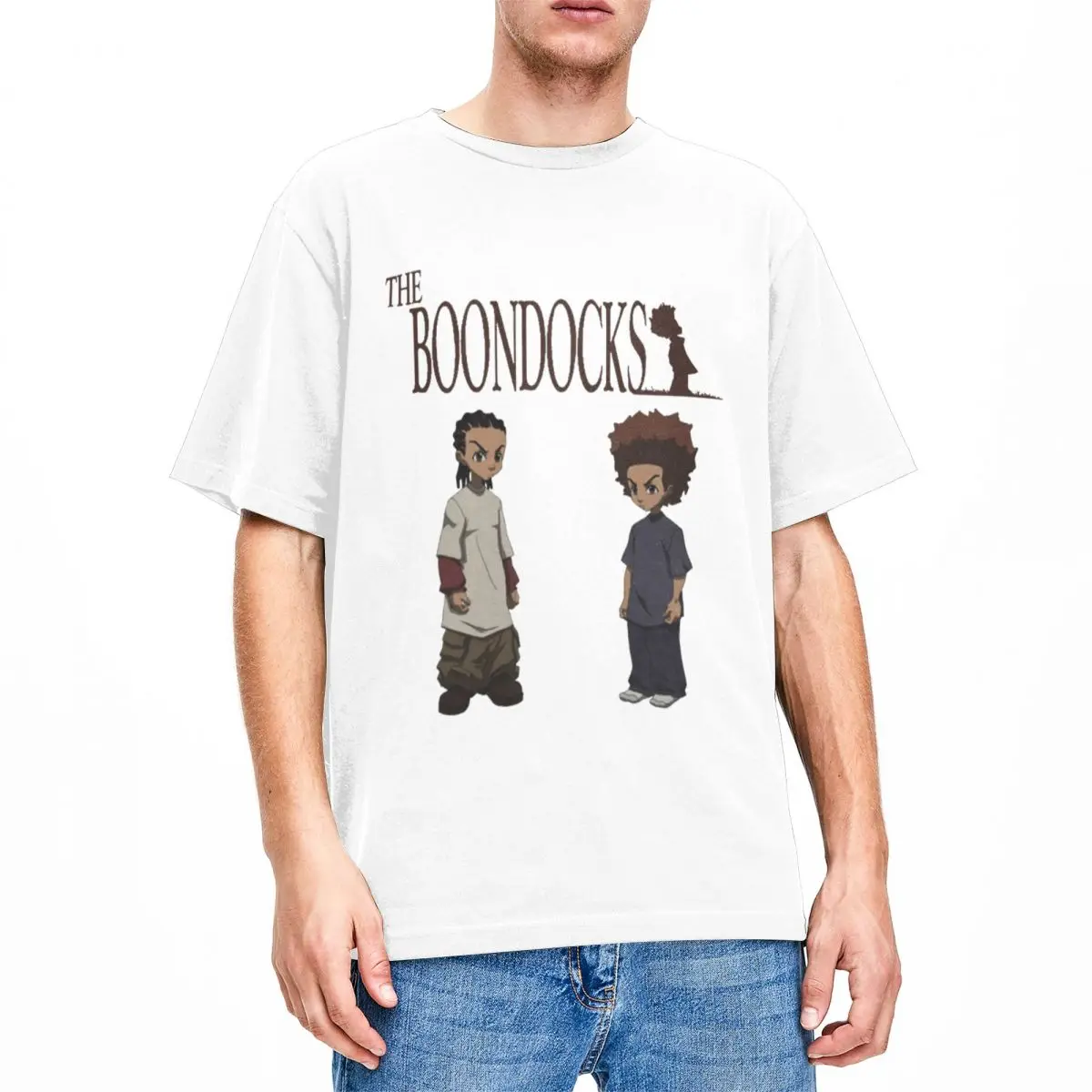 Men Women Boondocks Riley Huey Freeman T Shirt Stuff 100% Cotton Clothes Vintage Short Sleeve Tee Graphic Printing T-Shirt