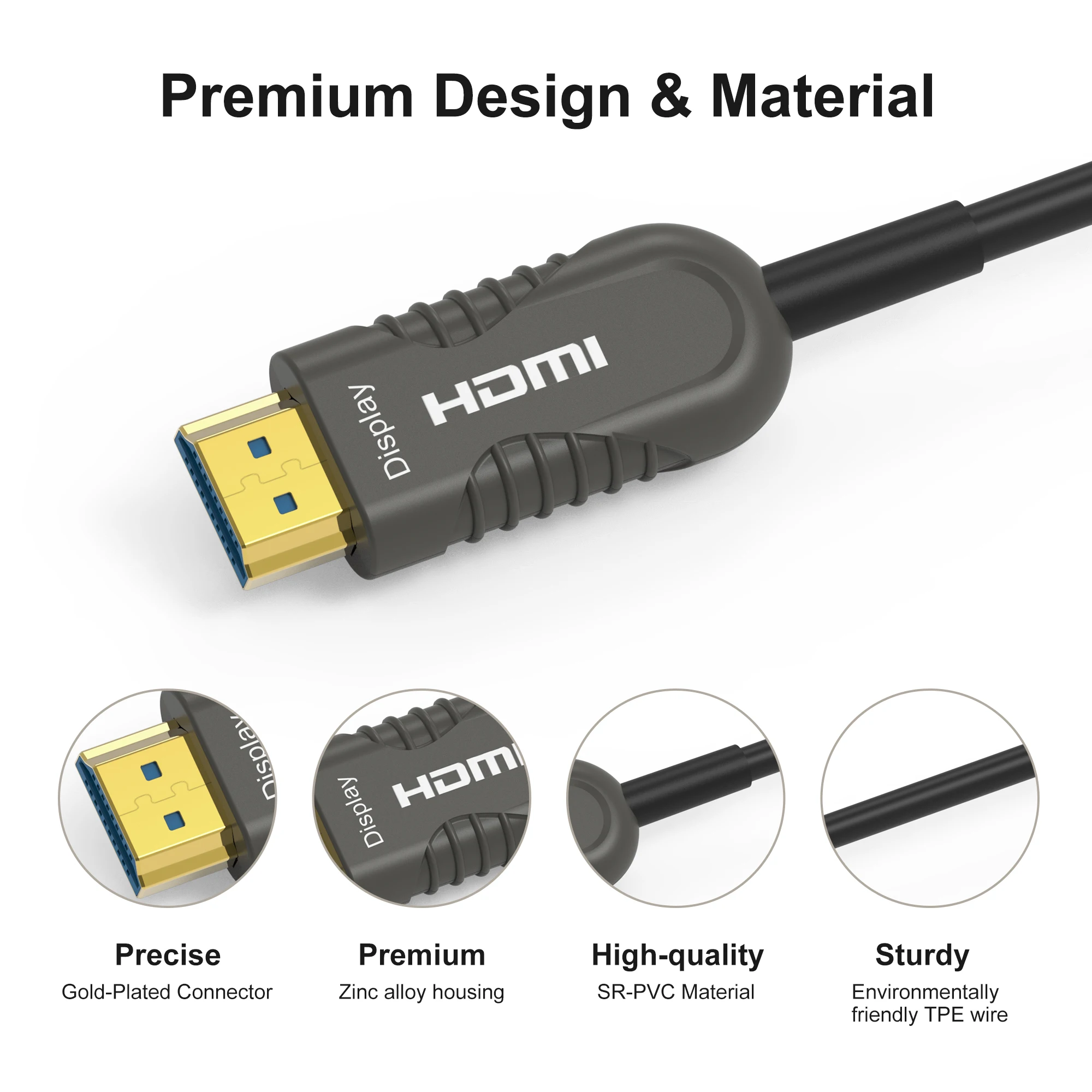 8K HDMI 2,1 Fiber Optic Kabel Splitter 8K/60Hz 4K/120Hz 48Gbps ultra High Speed HDR eARC Für HD TV Box Projektor Computer-Spieler – Detail 20