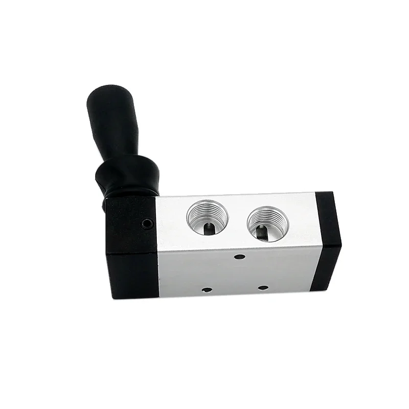 4H210-08 4H310-10 4H410-15 2 pozisyon 5 Port hava manuel vana pnömatik kontrol vanası 5/2 yollu el kolu kumandalı kontrol vanası