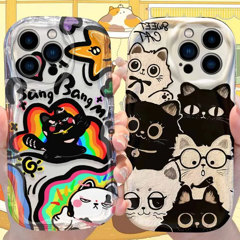 Rainbow Black Cat F… - image
