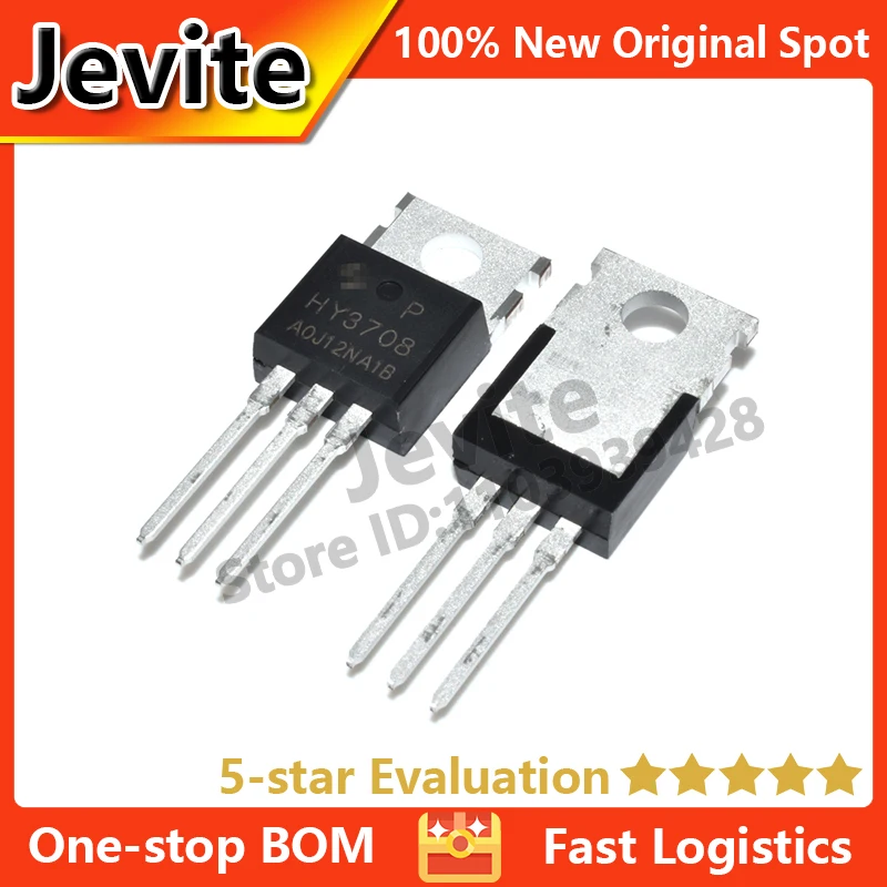 Jevite 100% New Original electronics Controller 50 units/lote  HY3708 HY3708P 80V 170A TO-220 MOSFET Transistor