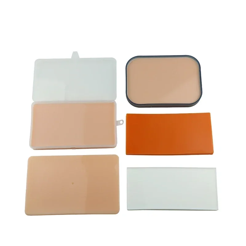 GREATLH Medical Suture Model Simulation Fake Human Skin Suture Module Silicone Simulation Skin Suture Training Pad