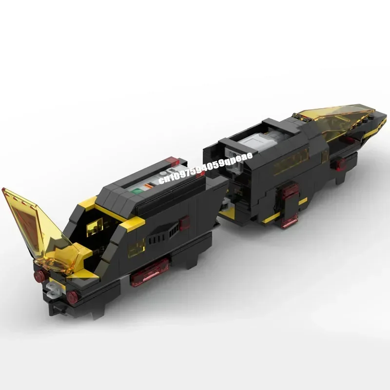 Nouveau 317 pièces série de technologie spatiale populaire Moc Blacktron modèle Monorail Puzzle personnalisé bricolage idées créatives enfants jouet cadeaux d'anniversaire