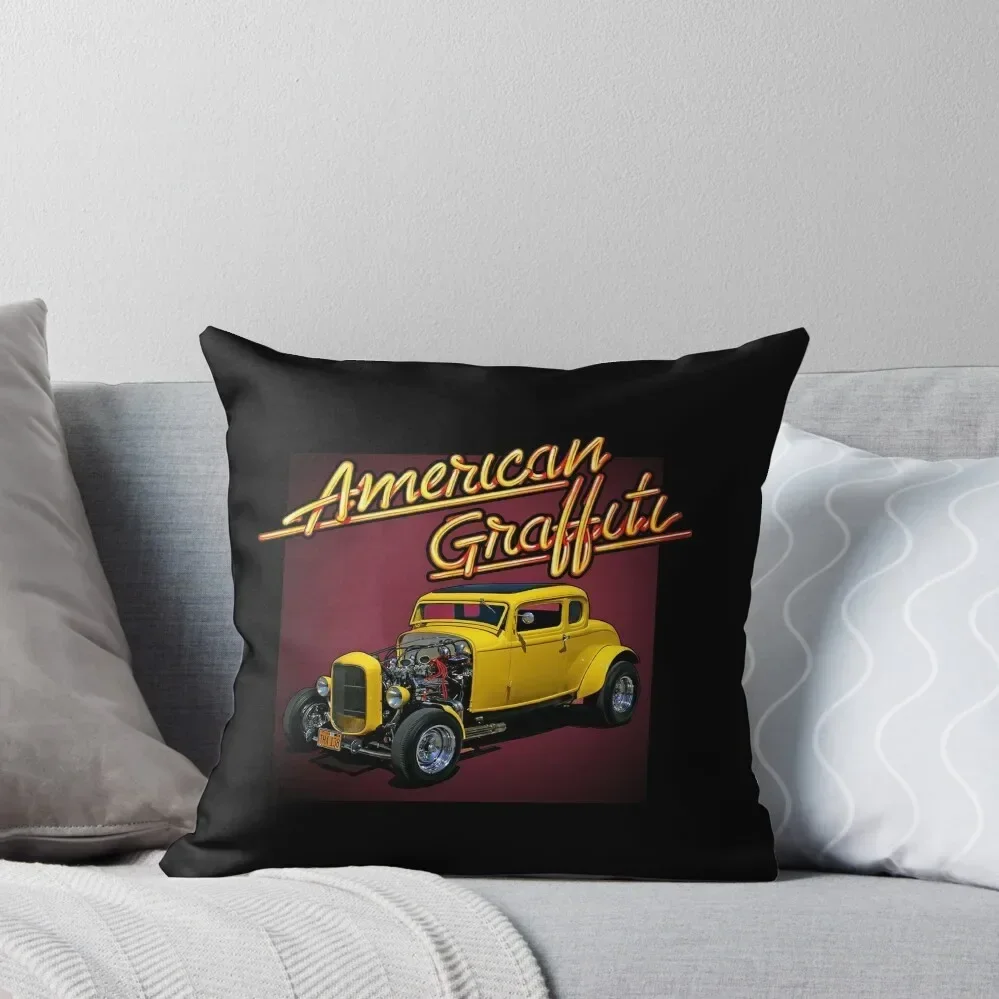 

American Graffiti 70s Classic Car Movies Throw Pillow Embroidered Cushion Cover Decorative Sofa Cushion bed pillows pillow