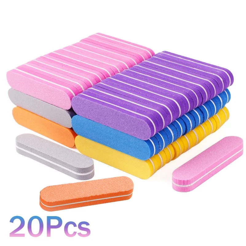 

Mini Buffing Sanding Files Block 100/180 Grit Sponge Buffers for Acrylic Nails Buffing Block Double Sided Salon Manicure Tools