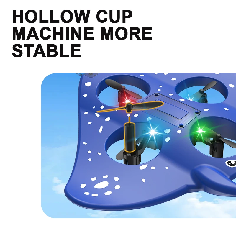 مانتا راي طائرة شراعية لعبة طائرة مع Led 2Ch جناحيها اليد رمي الجاذبية طائرة Rc الطائرات 2.4G التحكم عن بعد طائرة بدون طيار اللعب #4