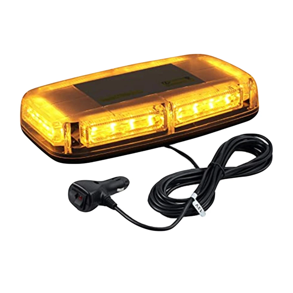 

1pc LED Warning Light ABS Plastic High Brightness Flashing Beacon Emergency Strobe Lamp Car Truck Construction Site Stable