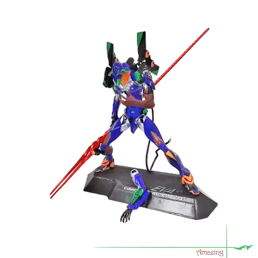 

EVA Figure GK Miniature Unit-01 with Illuminating Eyes and Interchangeable Hands Statue Model Display Collectible Figurine