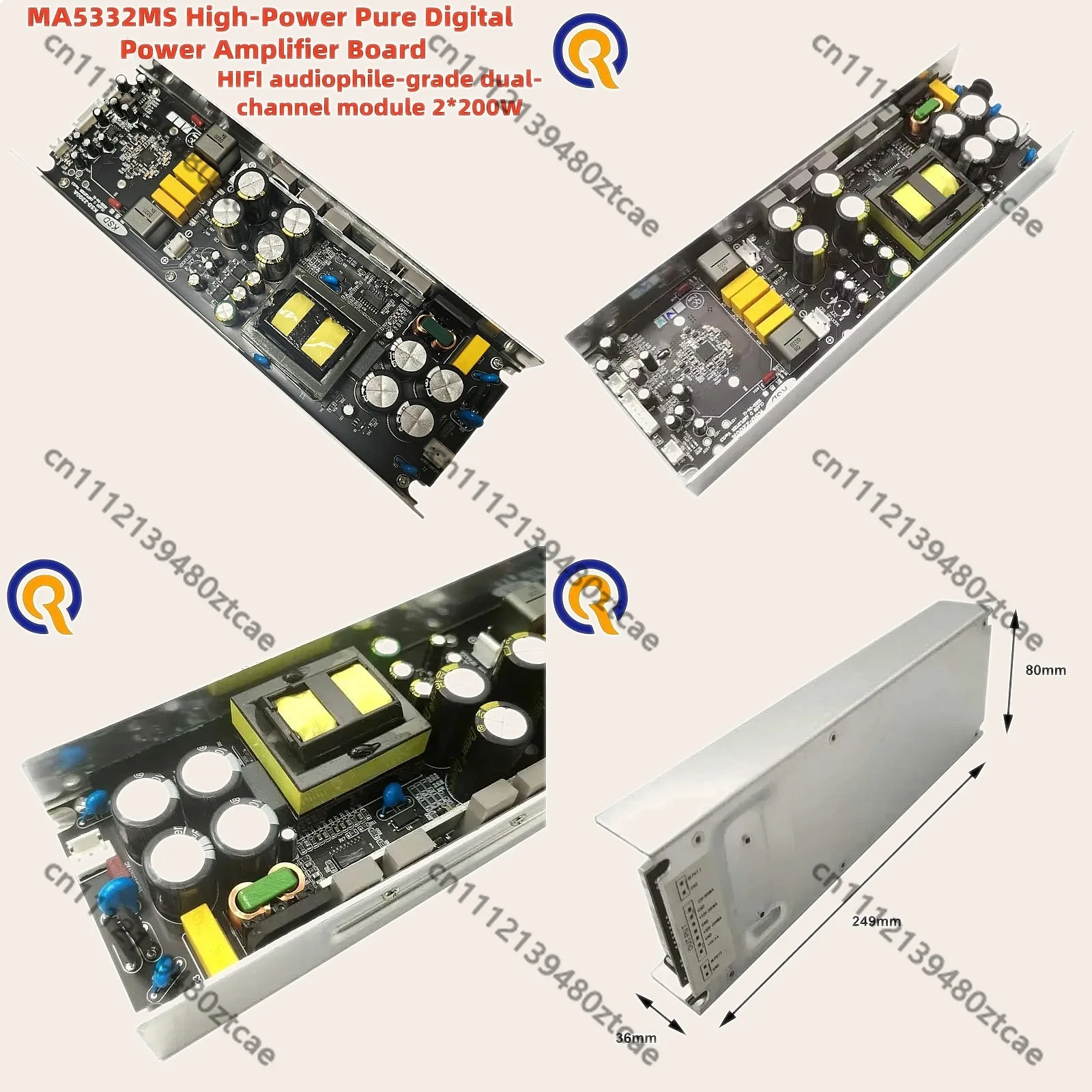 NEW MA5332MS 2x200W Stereo Class D Amplifier Board Dual Channel HiFi High Power Audio Module