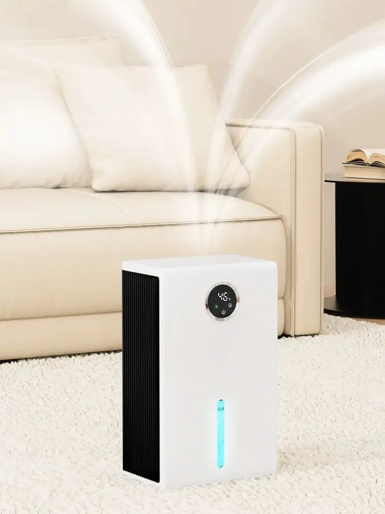 Areyourshop Wydajny osuszacz powietrza z funkcją oczyszczania powietrza i kolorowym oświetleniem LED | Ultra-ciche, energooszczędne pochłaniacze wilgoci — 2