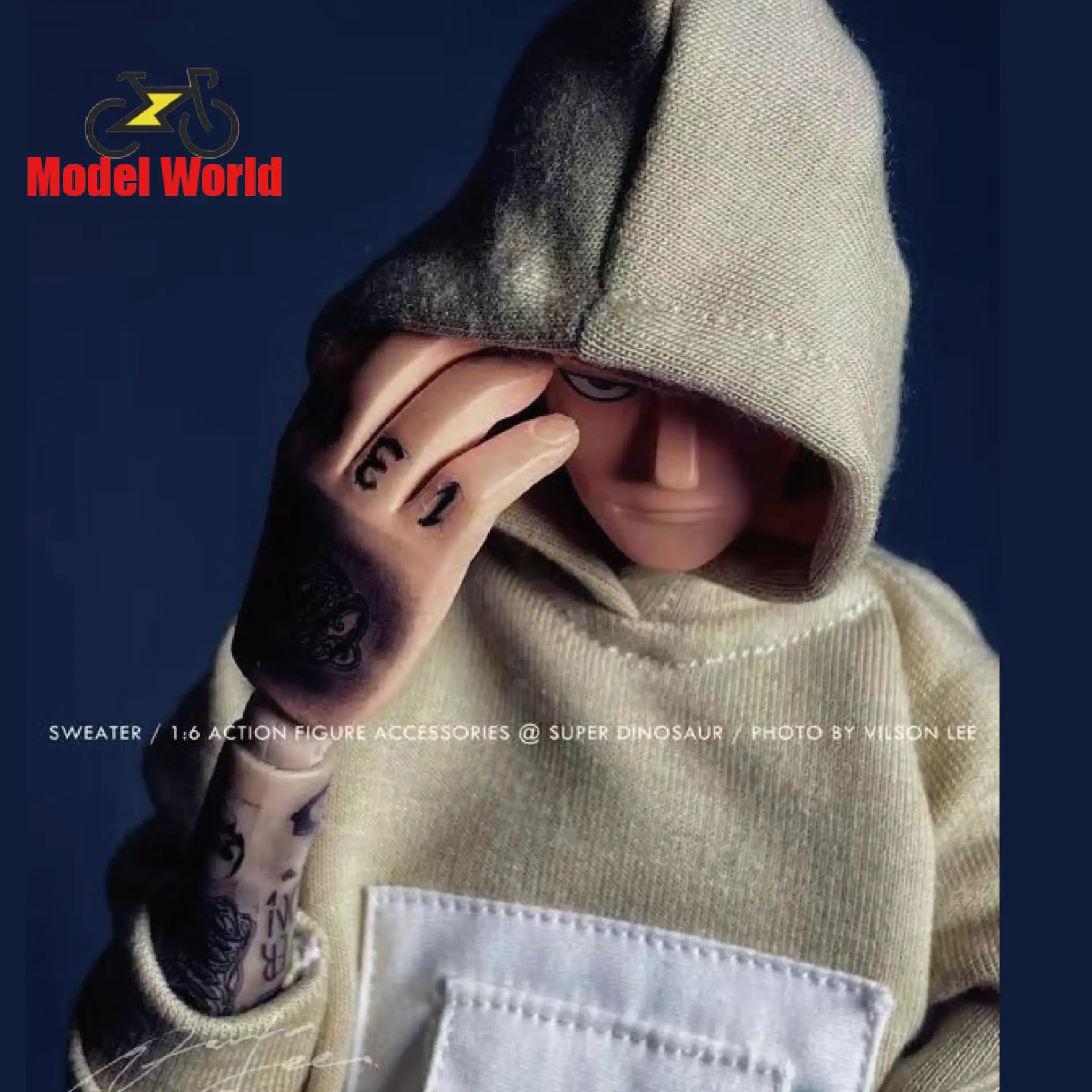 

1/6 Scale male dolls clothes hoodie Big pocket fit 12'' action figure body model
