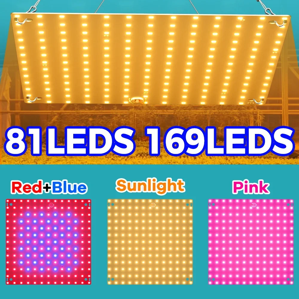 

Светодиодный заполняющий светильник для выращивания растений, полный спектр, квантовая доска, панельная лампа, гидропонная коробка для выращивания растений, освещение для выращивания теплицы, 110 В/220 В